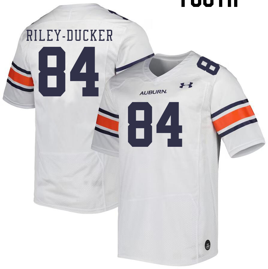 Youth #84 Micah Riley-Ducker Auburn Tigers College Football Jerseys Stitched-White